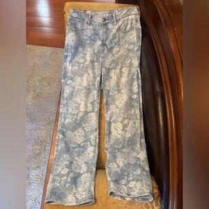 American Eagle Outfitters Light Blue Floral Jeans